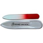 Bohemia skleněný pilník červený – Zboží Mobilmania