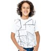 Dětské tričko Winkiki kids Wear chlapecké tričko Geometry bílá