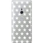 Pouzdro iSaprio - Stars Pattern Sony Xperia XZ2 bílé – Zboží Mobilmania