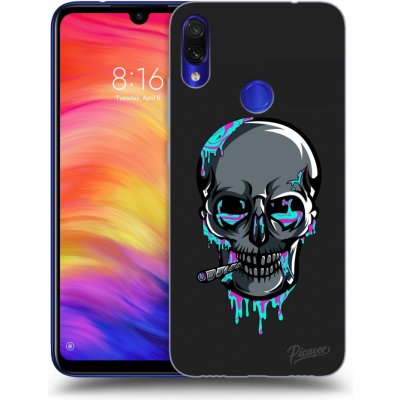 Pouzdro Picasee silikonové Xiaomi Redmi Note 7 - EARTH - Lebka 3.0 černé – Zboží Mobilmania