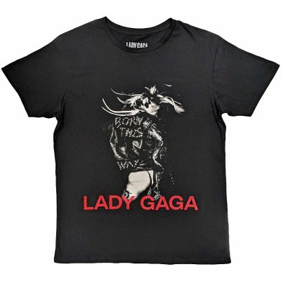Lady Gaga tričko Leather Jacket Black