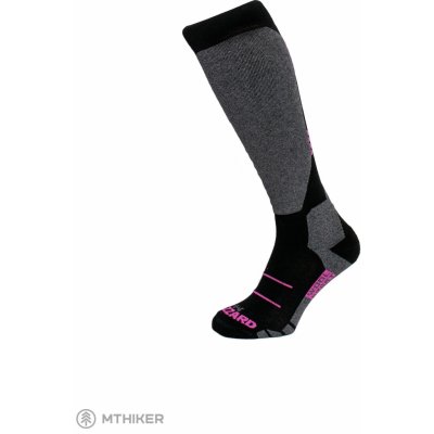 Blizzard Wool Sport Junior ski dětské ponožky černá/růžová – Zboží Mobilmania