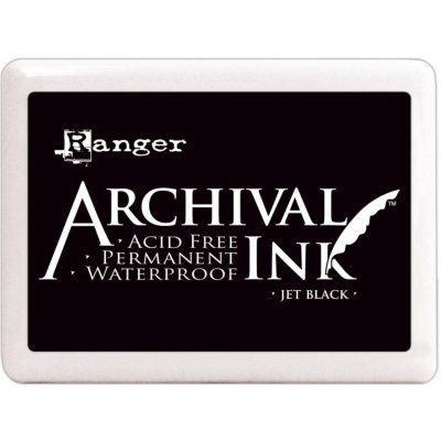 Ranger Razítkovací polštářek Archival Ink černá – Zboží Mobilmania