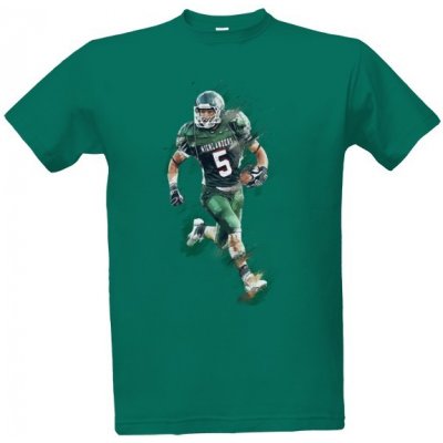 Tričko s potiskem Americký fotbal pánské Emerald