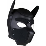 Psí maska Neoprene Puppy Hood černá S - M neoprenová psí kukla pro puppy play – Sleviste.cz