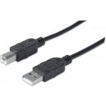 Manhattan 333368 Hi-Speed USB 2.0 A-B M/M 1,8m, černý