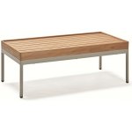 Stern malý Coco Stern obdélníkový 80x40x40 cm rám hliník Greige deska teak – Hledejceny.cz