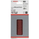 10x Brusný papír do vibrační brusky Bosch C430, 80x133mm, zr.60, 8 otvorů – Zboží Mobilmania