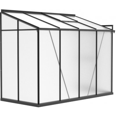 B2B Partner Skleník ke zdi 195 x 122 x 249 cm černý 915021 – Hledejceny.cz