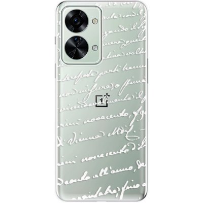 Pouzdro iSaprio - Handwriting 01 OnePlus Nord 2T 5G bílé