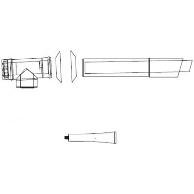 Almeva Univerzální sestava fasádního odkouření 60/100 mm - 1 m PPH-PPH SetKR5 – Zboží Mobilmania
