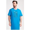 Pánské pyžamo Outdoor pánská noční košile kr.rukáv modrá