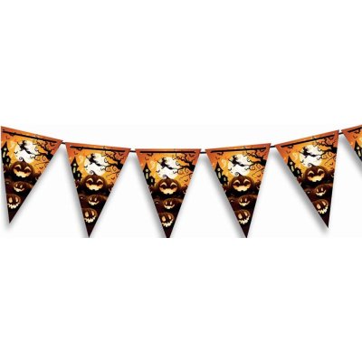 Guirca Banner vlajky Halloween Dýně 300 cm – Zboží Dáma