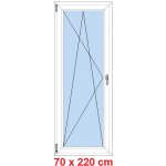 Soft Balkonové dveře otevíravé a sklopné Winchester/Bílá levé 70 x 220 cm – Sleviste.cz