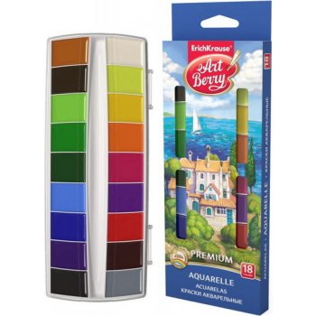 Akvarelové barvy Premium ErichKrause Art Berry 18 barev