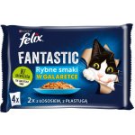 Felix Fantastic s lososem a platýsem v želé 4 x 85 g – Hledejceny.cz