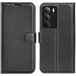 Litchi knížkové pouzdro na Realme C75 - černé – Zboží Živě