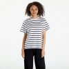 Dámská Trička Urban Classics Ladies Striped Boxy Tee Black/ White