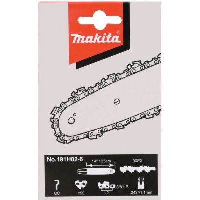 Makita Pilový řetěz 35cm 1,1mm 3/8" 52čl 191H02-6 – Sleviste.cz