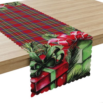 Mybesthome Vánoční ubrus běhoun CHRISTMAS GIFT 38x140 cm – Zboží Mobilmania