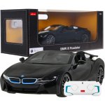 RASTAR BMW i8 Roadster černýmodel Auto na dálkové ovládání + 2,4 GHz dálkové ovládání 1:12 – Zbozi.Blesk.cz