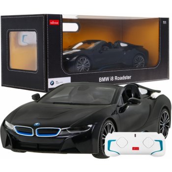 RASTAR BMW i8 Roadster černýmodel Auto na dálkové ovládání + 2,4 GHz dálkové ovládání 1:12