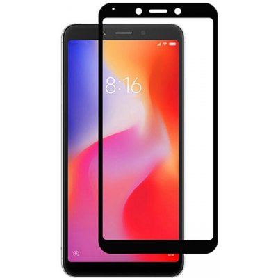 Screen Glass Xiaomi Redmi 6, Redmi 6A 5D Full Glue zaoblené černé 1022377 – Zboží Mobilmania