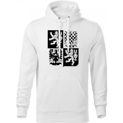 WARAGOD mikina s kapucí český velký znak bílá – Hledejceny.cz