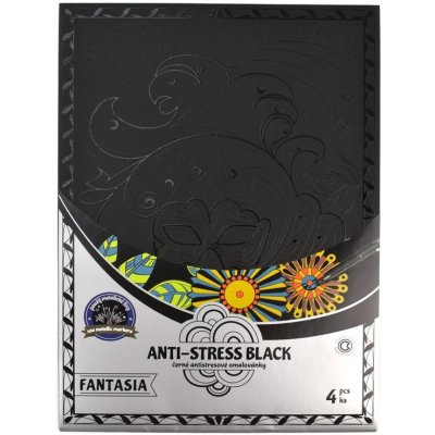 Centropen Antistress omalovánky Fantasia black 4 ks – Hledejceny.cz