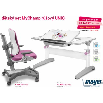 Mayer dětský set MyChamp růžový Uniq – Zboží Mobilmania