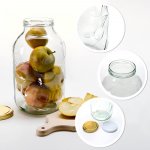 Skleněná nádoba dóza 5000ml 17cm s víčkem – Hledejceny.cz