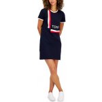 Tommy Hilfiger Signature dámské šaty modré – Zboží Mobilmania