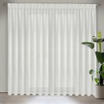 EUROFIRANY ZÁCLONA NA PÁSCE SIBEL 400X250 CM BÍLÁ – Hledejceny.cz