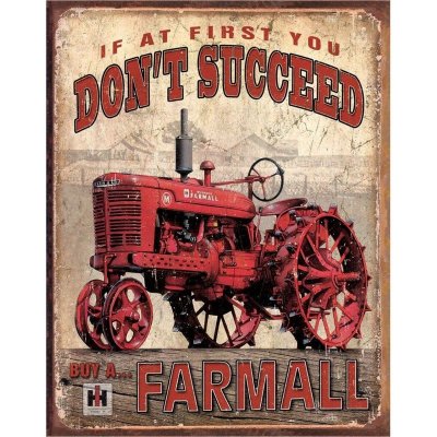 Plechová cedule Farmall Succeed 40 cm x 32 cm – Zboží Dáma