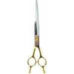 Tauro Pro Line Nůžky Janita Plunge zahnuté zlaté kroužky pro levoruké 19 cm – Hledejceny.cz