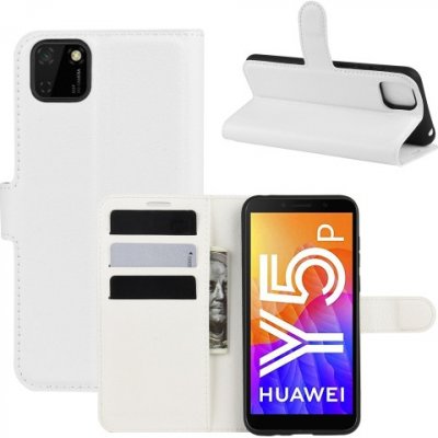 PROTEMIO 21379 LITCHI Peněženkový kryt Huawei Y5p bílý – Sleviste.cz