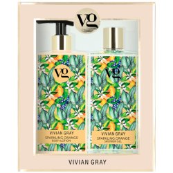 Vivian Gray Sensational Orange sprchový gel + tělové mléko 2 x 350 ml + dárková sada