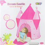 iPLAY Dětský stan Princess růžový 100x100x150cm – Sleviste.cz