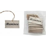 Cedulka k zavěšeníní MAMINCE, 10 ks D7594 – Zbozi.Blesk.cz