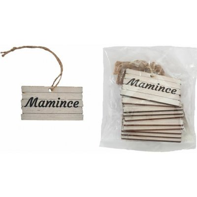 Cedulka k zavěšeníní MAMINCE, 10 ks D7594 – Zbozi.Blesk.cz