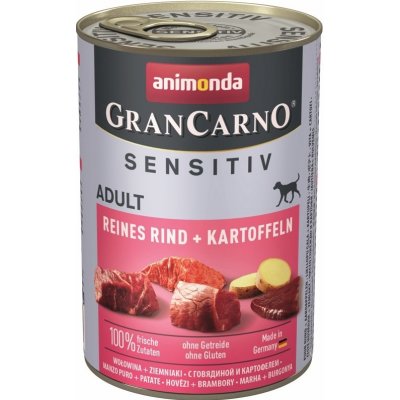Animonda Gran Carno Sensitiv Adult Dog Hovězí maso brambory 400 g – Zboží Mobilmania
