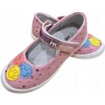 Wojtyłko dívčí balerínky růžové boty k šatům na suchý zip papuče – Hledejceny.cz