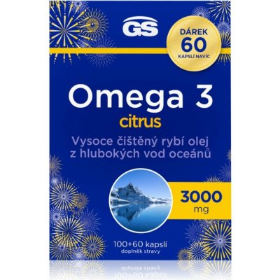 GS Omega 3 citrus 100+60 kapslí – Hledejceny.cz