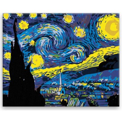 Malování podle čísel HVĚZDNÁ NOC VAN GOGH – Zboží Mobilmania