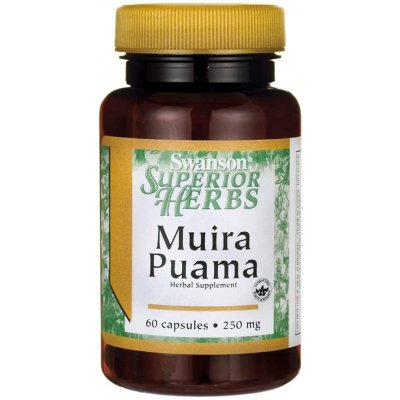 Swanson Muira Puama extrakt 10:1 250 mg 60 kapslí