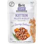 Brit Care Cat pro koťata filety z lososa v želé 85 g – Zboží Mobilmania