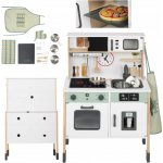 PLAYTIVE DŘEVĚNÁ KUCHYŇKA PRO DĚTI + PŘÍSLUŠENSTVÍ SVĚTELNÉ A ZVUKOVÉ EFEKTY – Sleviste.cz