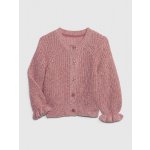 GAP 739775-02 dětský kardigan na zapínání růžová – Zboží Dáma