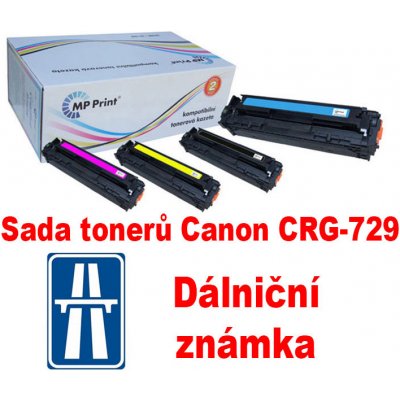 MP Print Canon Sada tonerů CRG-729, CMYK, + dálniční známka