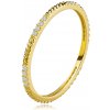 Prsteny Šperky Eshop prsten ze žlutého zlata řada kulatých zirkon šikmé výbrusy S5GG259.36